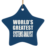 World's Greatest Systems Analyst - Star Ornament
