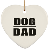 Dog Dad - Heart Ornament