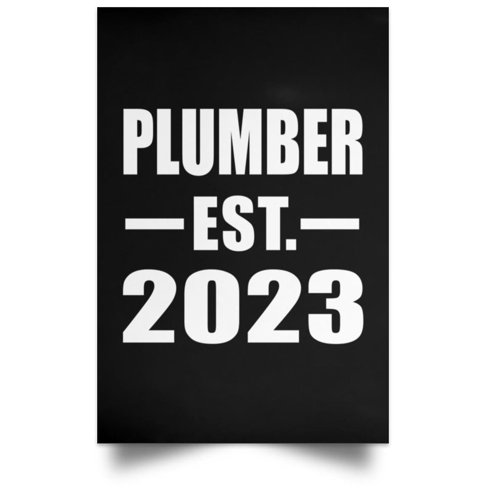 Plumber Established EST. 2023 - Poster Portrait