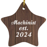 Machinist Established Est. 2024 - Star Ornament D