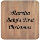 Marsha Baby's First Christmas - Drink Coaster C