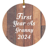 First Year As Granny 2024 - Circle Ornament E