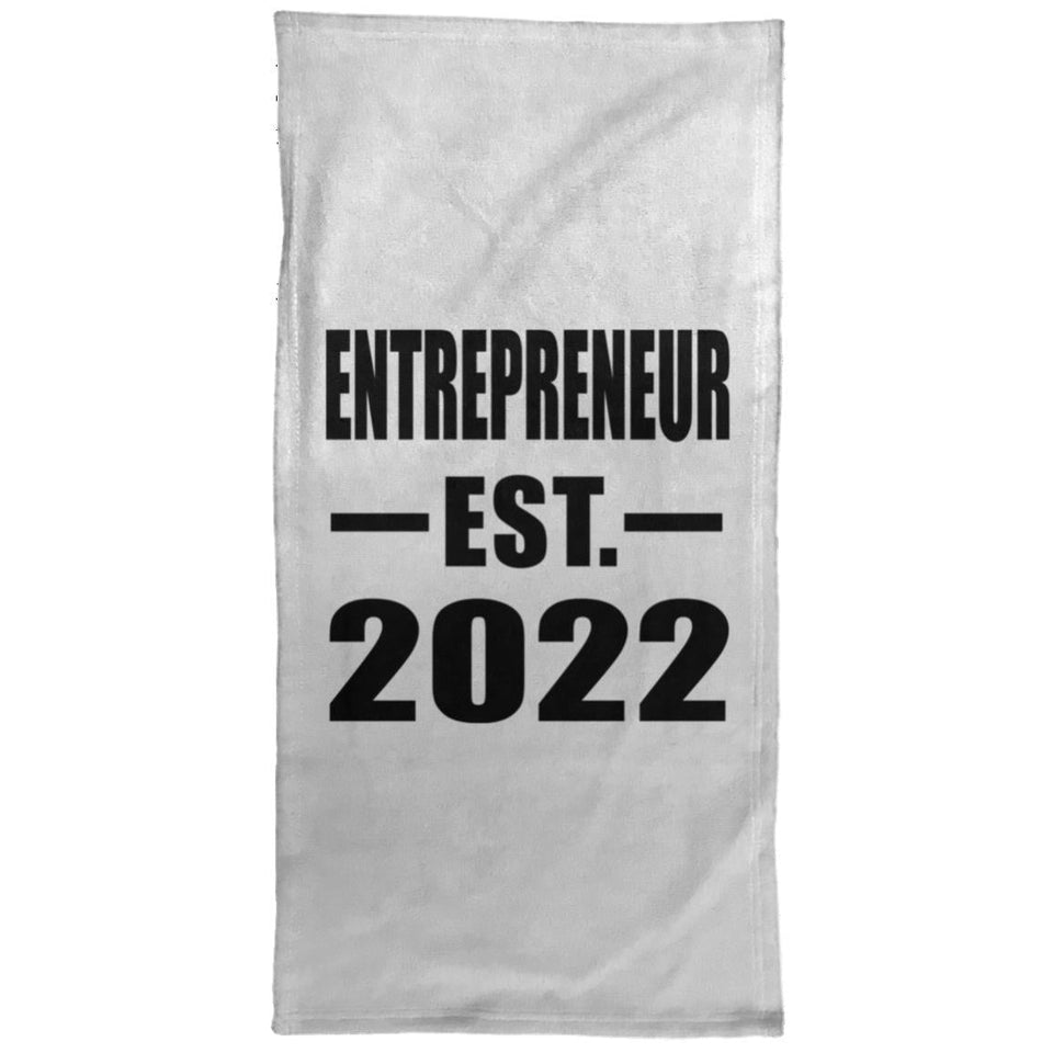 Entrepreneur Established EST. 2022 - Hand Towel