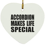 Accordion Makes Life Special - Heart Ornament
