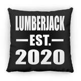 Lumberjack Established EST. 2020 - Throw Pillow Black