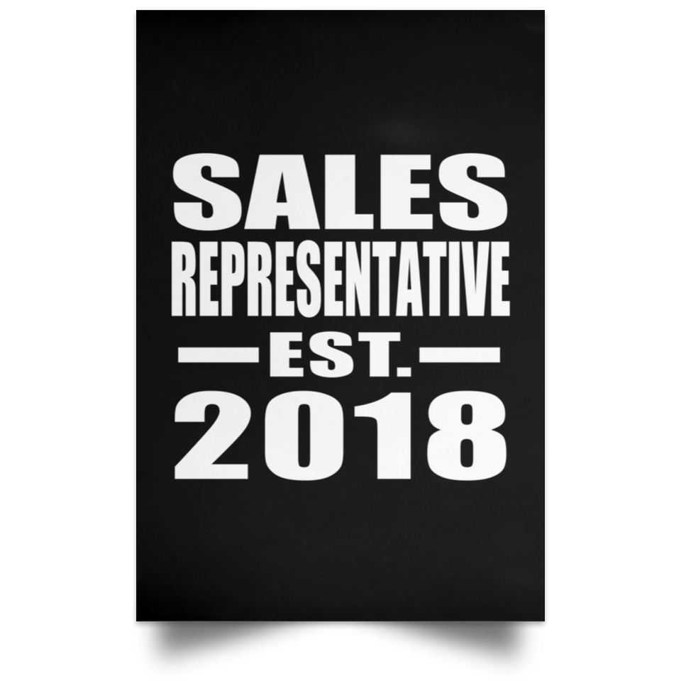 Sales Representative Established EST. 2018 - Poster Portrait