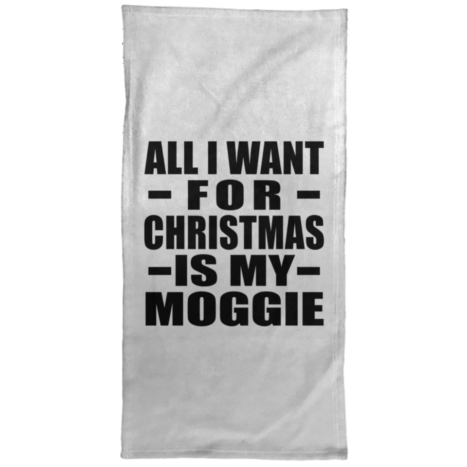 All I Want For Christmas Is My Moggie - Hand Towel