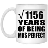 34th Anniversary Square Root of 1156 Years of Mrs Perfect - 11oz Coffee Mug