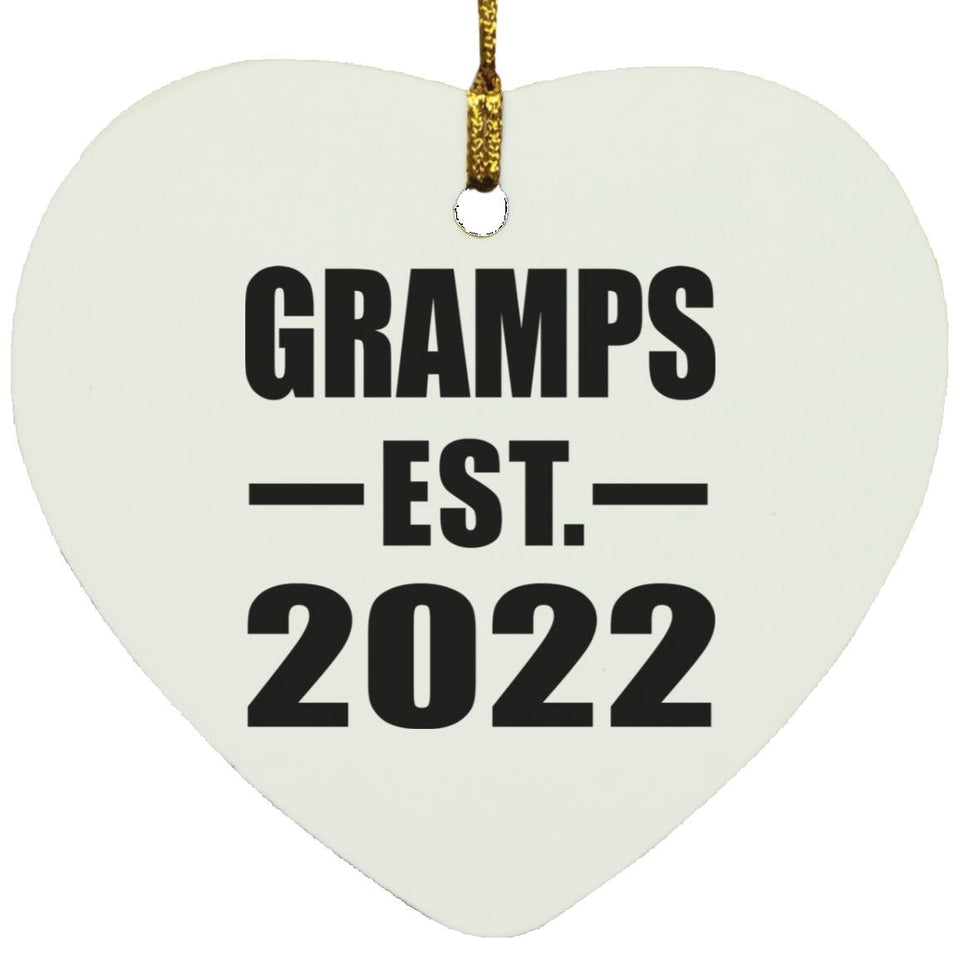 Gramps Established EST. 2022 - Heart Ornament