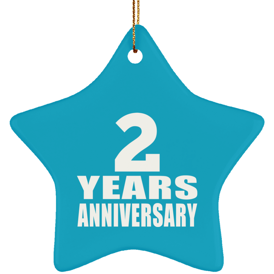 2nd Anniversary 2 Years - Star Ornament