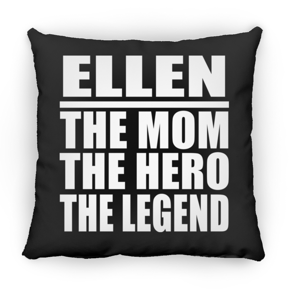 Ellen The Mom The Hero The Legend - Throw Pillow Black