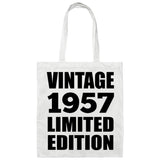 67th Birthday Vintage 1957 Limited Edition - Tote Bag White
