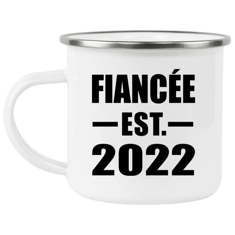 Fiancee Established EST. 2022 - 12oz Camping Mug