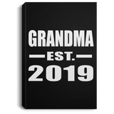 Grandma Established EST. 2019 - Canvas Portrait