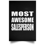 Most Awesome Salesperson - Poster Portrait