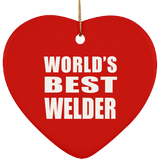 World's Best Welder - Heart Ornament