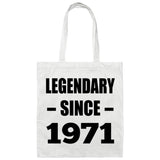 53rd Birthday Legendary Since 1971 - Tote Bag White