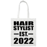Hair Stylist Established EST. 2022 - Tote Bag White