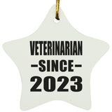 Veterinarian Since 2023 - Star Ornament