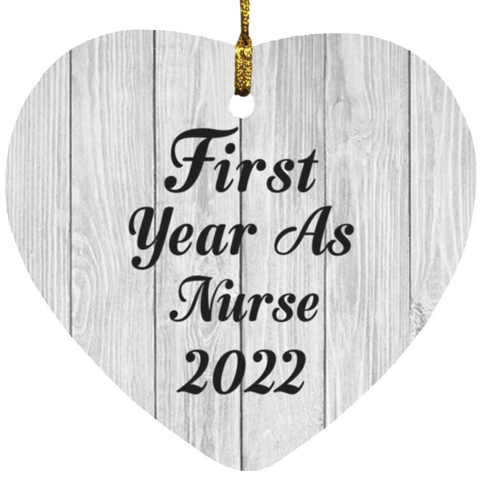 First Year As Nurse 2022 - Heart Ornament F