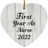 First Year As Nurse 2022 - Heart Ornament F
