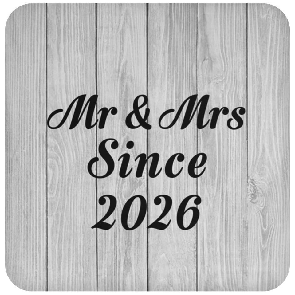 Anniversary Mr & Mrs Since 2026 - Drink Coaster F