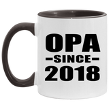 Opa Since 2018 - 11oz Accent Mug Black