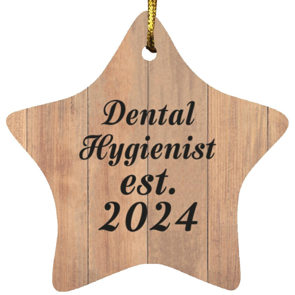 Dental Hygienist Established Est. 2024 - Star Ornament C