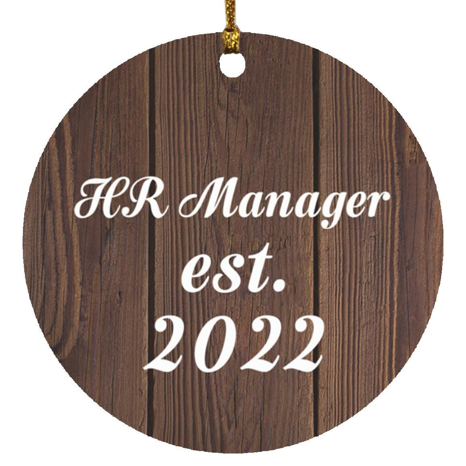 HR Manager Established Est. 2022 - Circle Ornament D