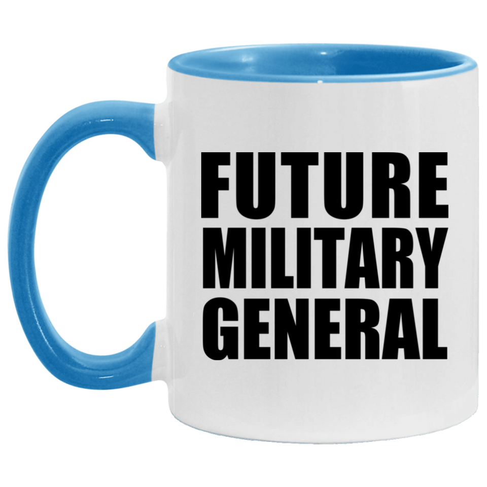 Future Military General - 11oz Accent Mug Blue