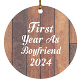 First Year As Boyfriend 2024 - Circle Ornament E