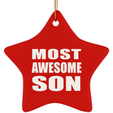 Most Awesome Son - Star Ornament