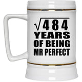 22nd Anniversary Square Root of 484 Years of Mr Perfect - Beer Stein