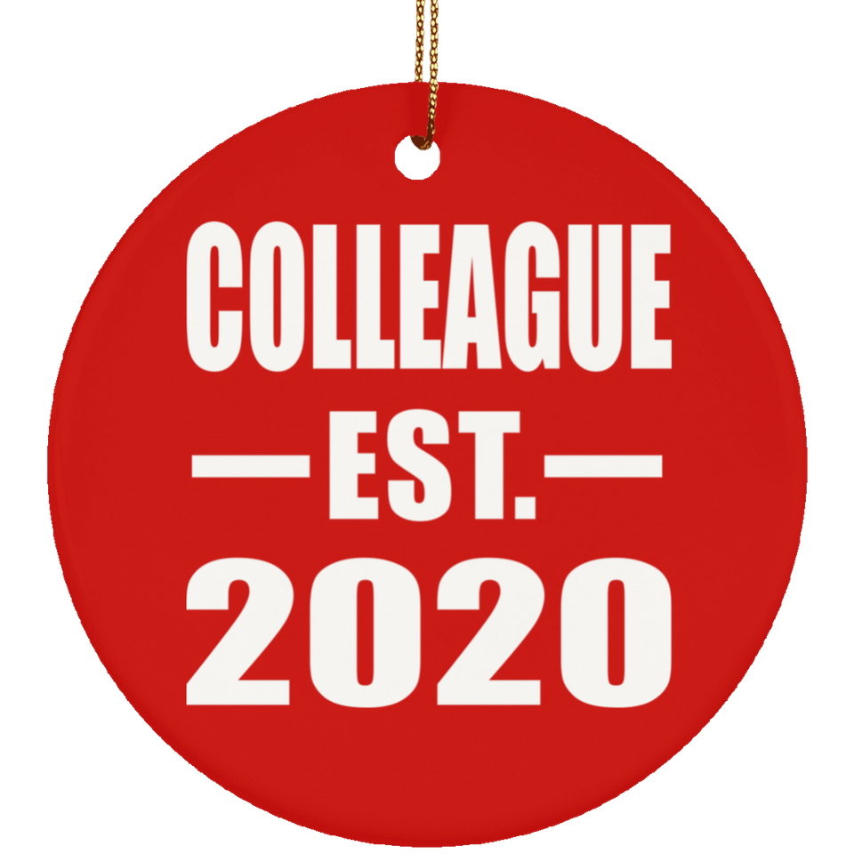Colleague Established EST. 2020 - Circle Ornament