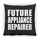 Future Appliance Repairer - Throw Pillow Black