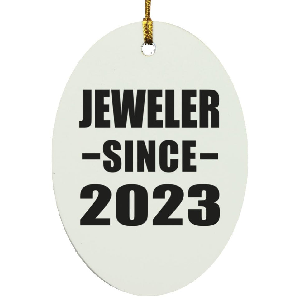 Jeweler Since 2023 - Oval Ornament