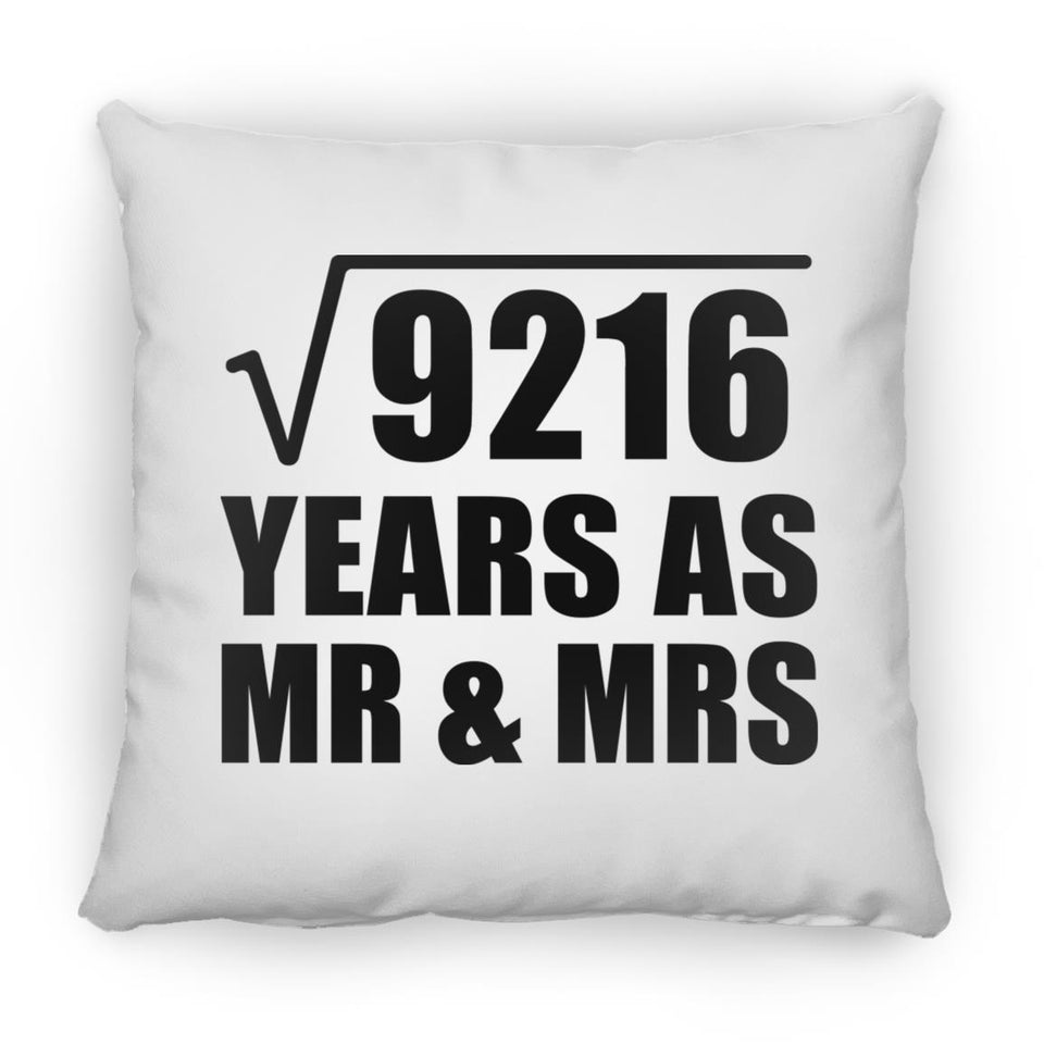 96th Anniversary Square Root of 9216 Years As Mr & Mrs - Throw Pillow