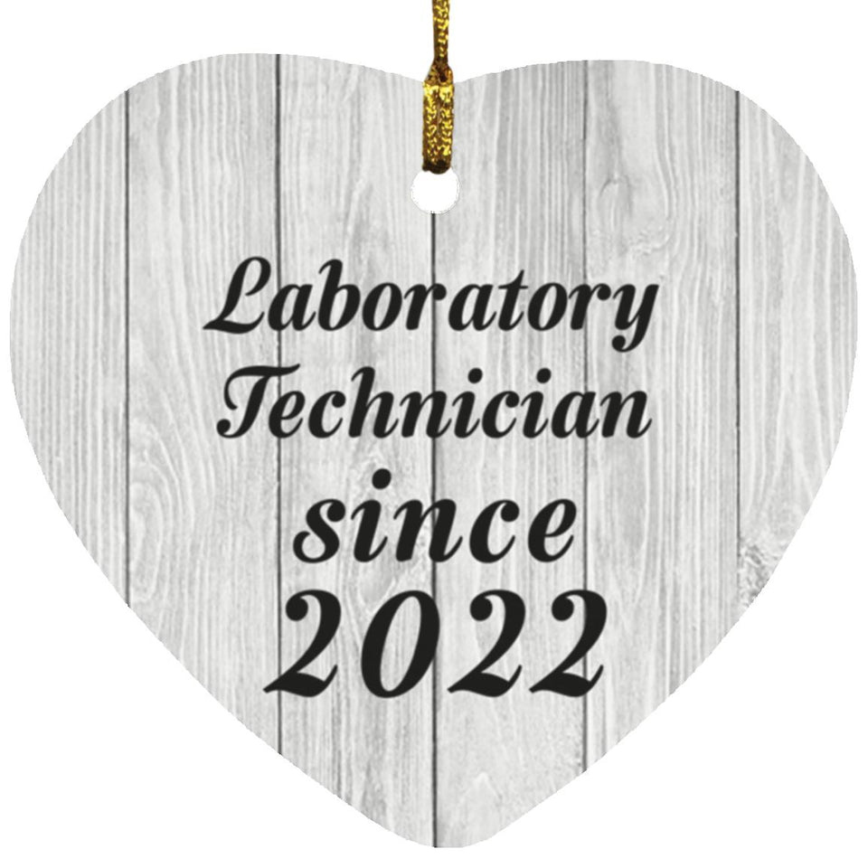 Laboratory Technician Since 2022 - Heart Ornament F