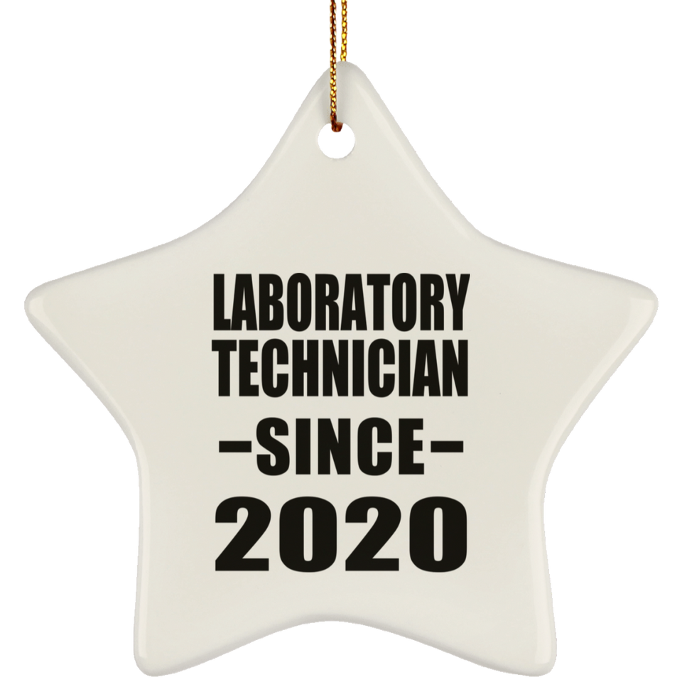 Laboratory Technician Since 2020 - Star Ornament