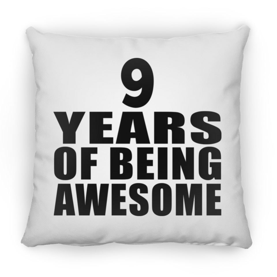 9th Birthday 9 Years Of Being Awesome - Throw Pillow