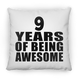 9th Birthday 9 Years Of Being Awesome - Throw Pillow