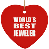 World's Best Jeweler - Heart Ornament