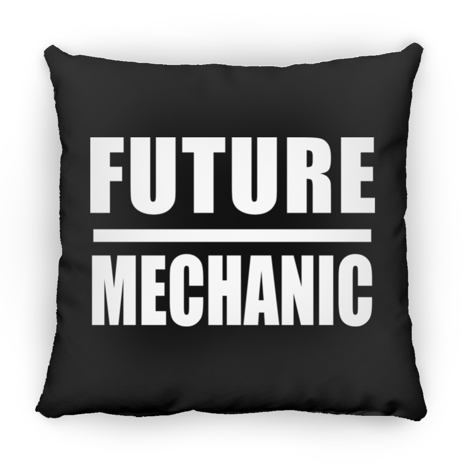 Future Mechanic - Throw Pillow Black