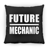 Future Mechanic - Throw Pillow Black
