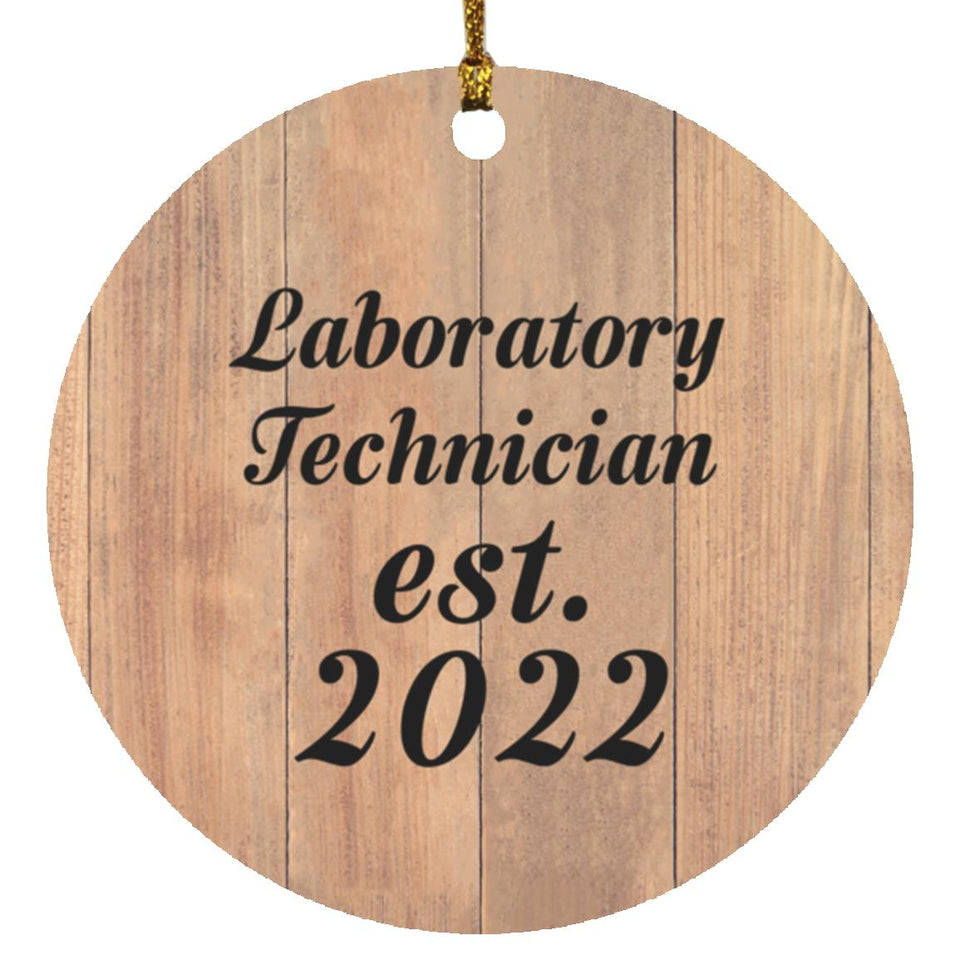 Laboratory Technician Established Est. 2022 - Circle Ornament C