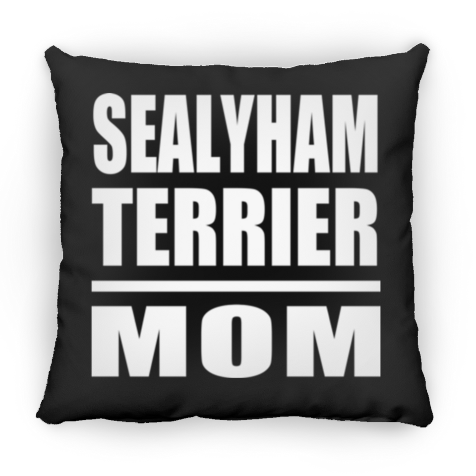 Sealyham Terrier Mom - Throw Pillow Black