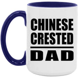 Chinese Crested Dad - 15oz Accent Mug Purple