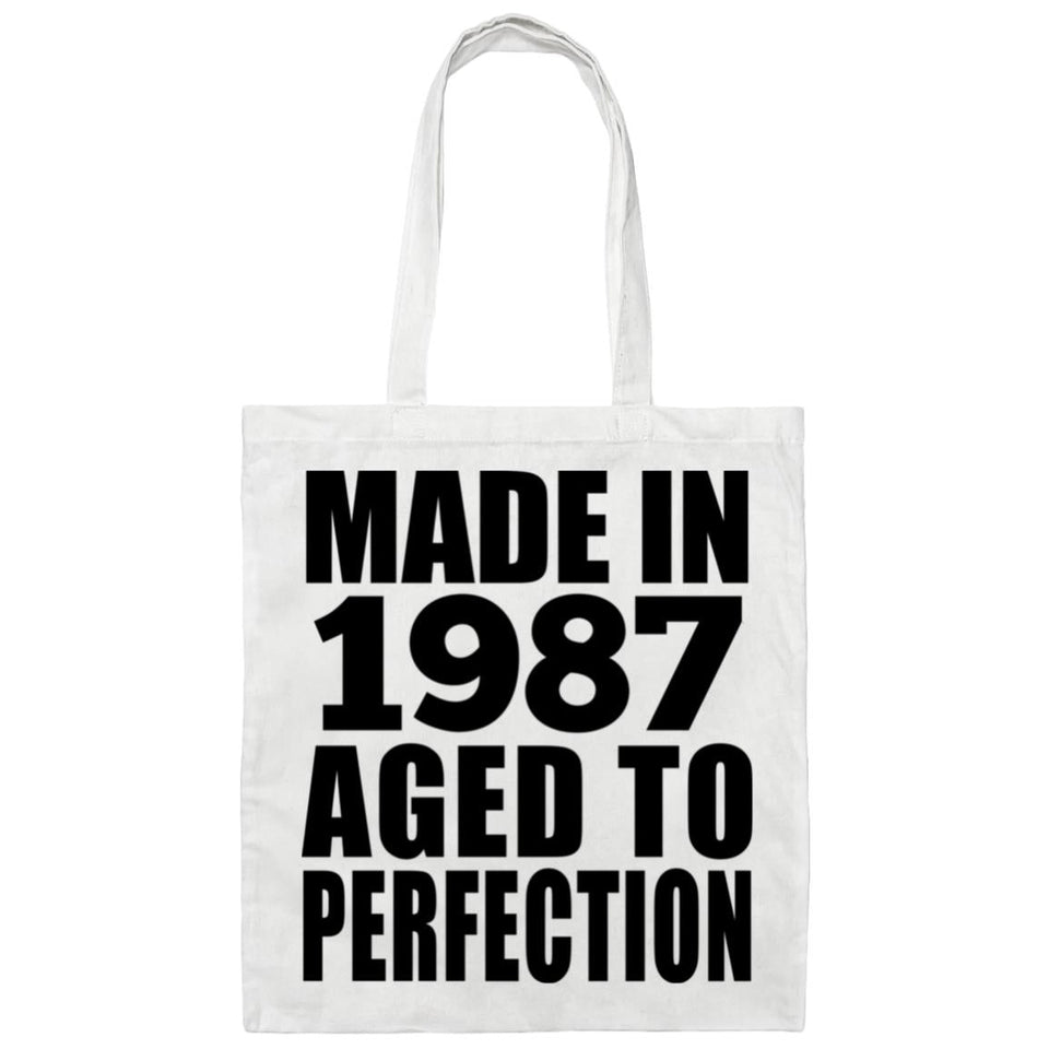 37th Birthday Made In 1987 Aged to Perfection - Tote Bag White