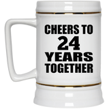 24th Anniversary Cheers To 24 Years Together - Beer Stein