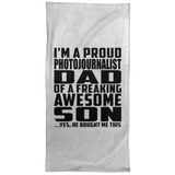 Proud Photojournalist Dad Of Awesome Son - Hand Towel